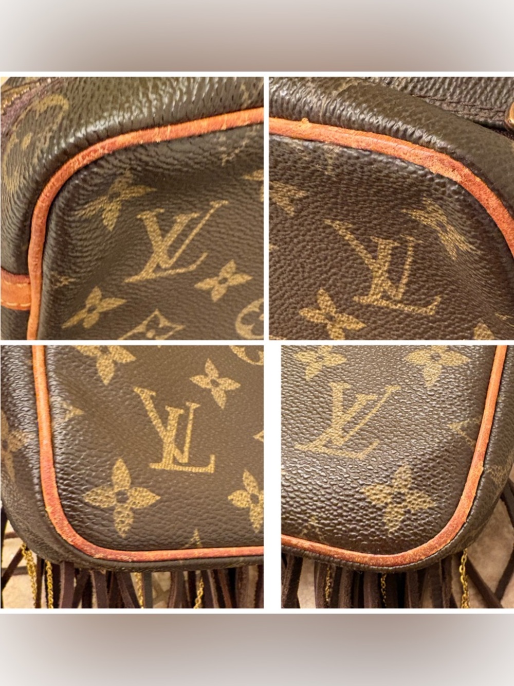 Authentic Louis Vuitton Vintage Compiegne Custom Fringed Crossbody with COA - Picture 9 of 15